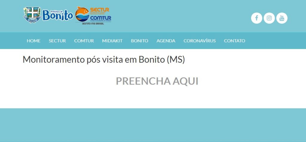 Sectur e Fundtur divulgam pesquisa para acompanhar saúde dos visitantes após feriado