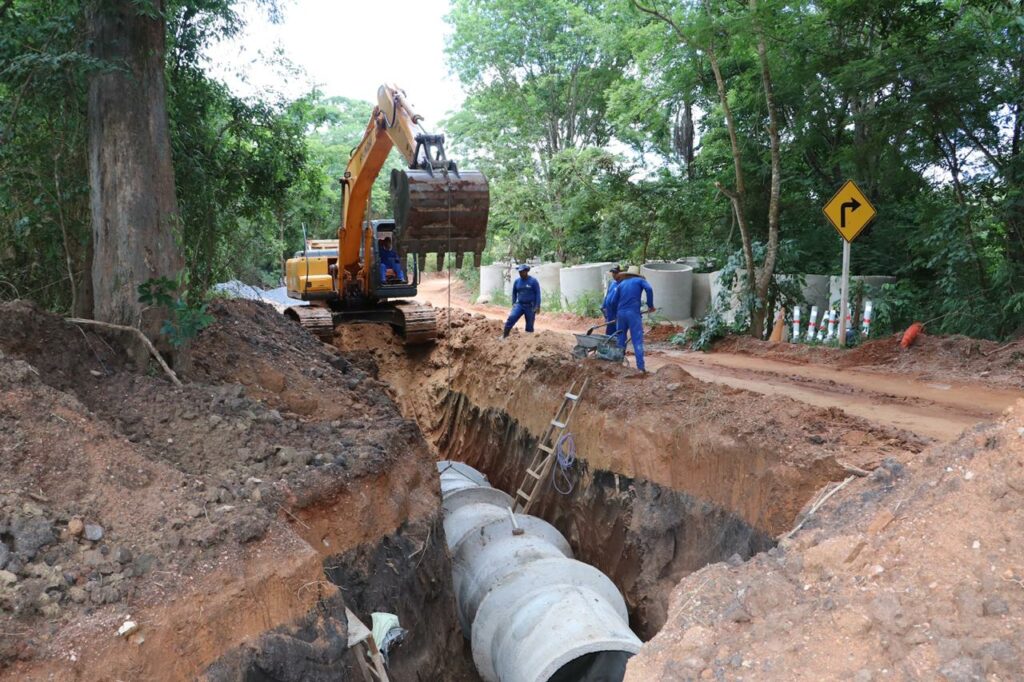 Rodovia do Turismo é interditada para obras. Acesso a atrativos será pelo bairro Rincão Bonito