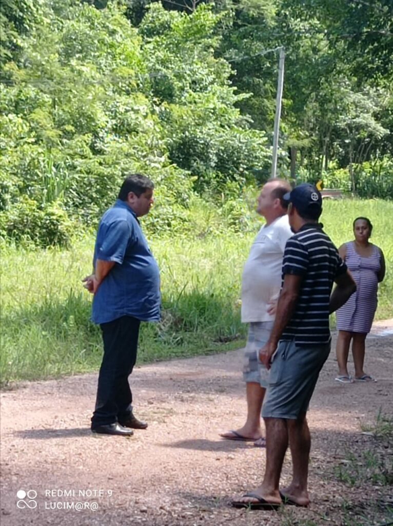 Josmail Rodrigues, visita Distrito Águas do Miranda para prestar ajuda aos moradores da região