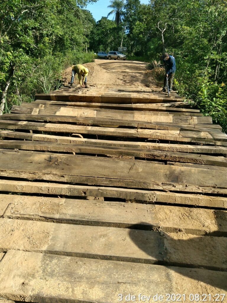 Reforma completa da ponte sobre o Córrego Onça no Distrito Águas do Miranda é concluída