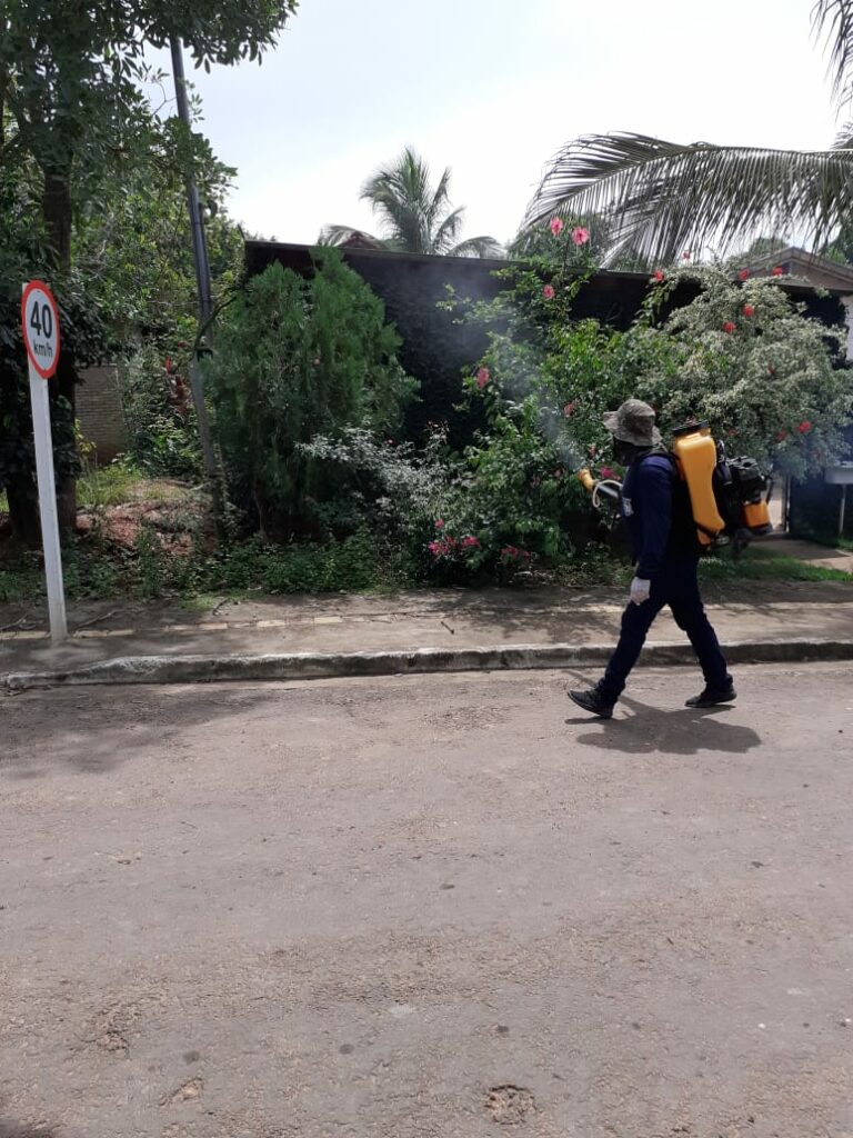 Trabalho preventivo de fumacê é realizado no Distrito Águas do Miranda