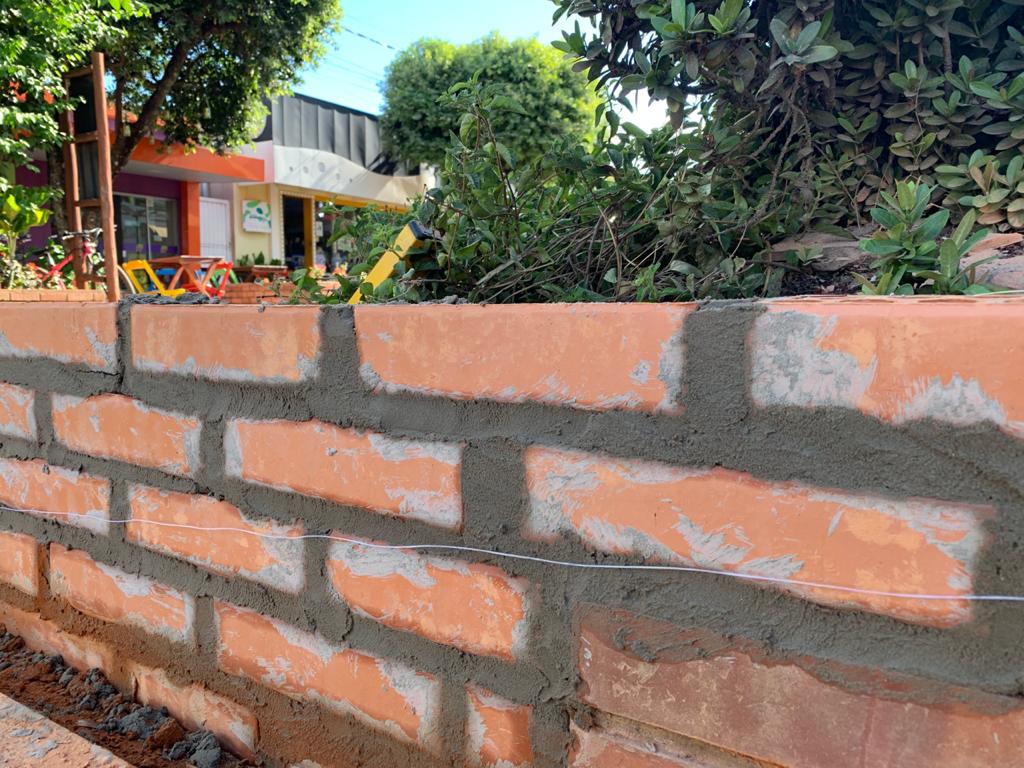 Prefeitura faz manutenção preventiva nos canteiros da Rua Cel. Pílad Rébua