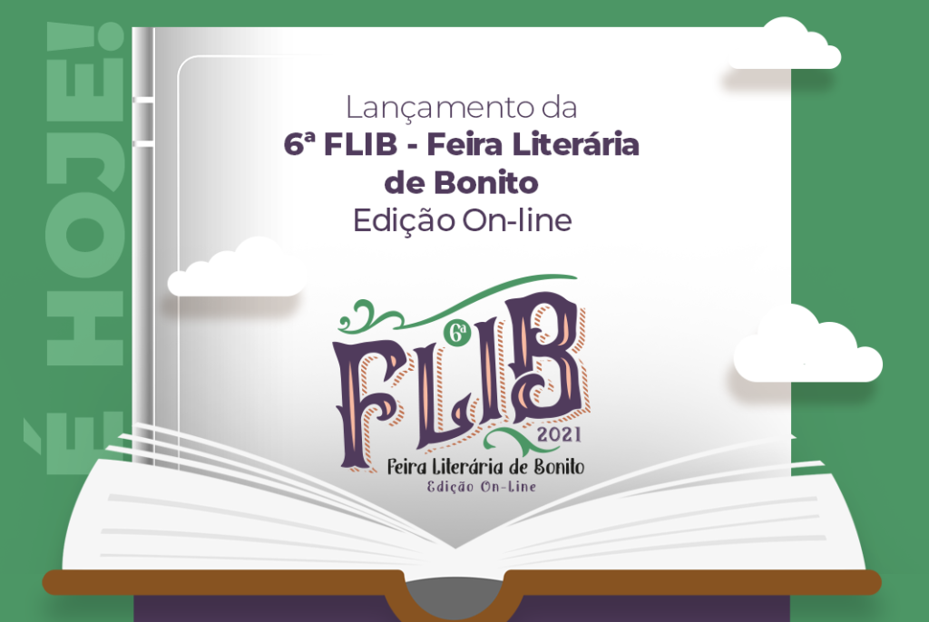 Lançamento da 6ª Feira Literária de Bonito Edição On-Line 2021 acontecerá nesta terça-feira à noite