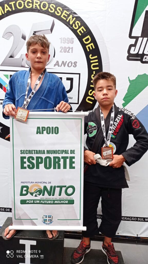 Bonito conquista medalha de ouro e bronze em Campeonato Estadual de Jiu-Jitsu