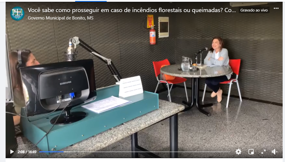 Em entrevista à Rádio Bonito FM, SEMA esclareceu algumas dúvidas de como prevenir queimadas e incêndios florestais