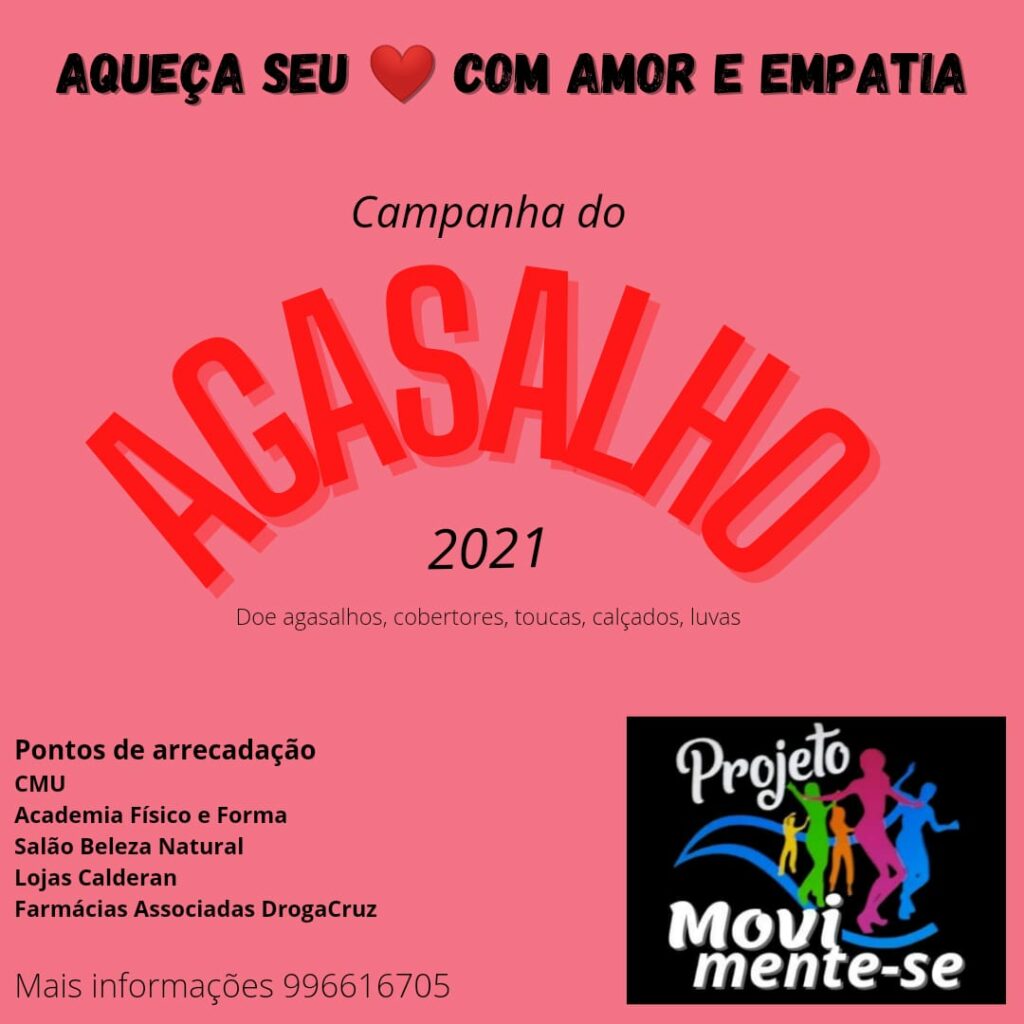 Projeto Movimente-se promove campanha do agasalho