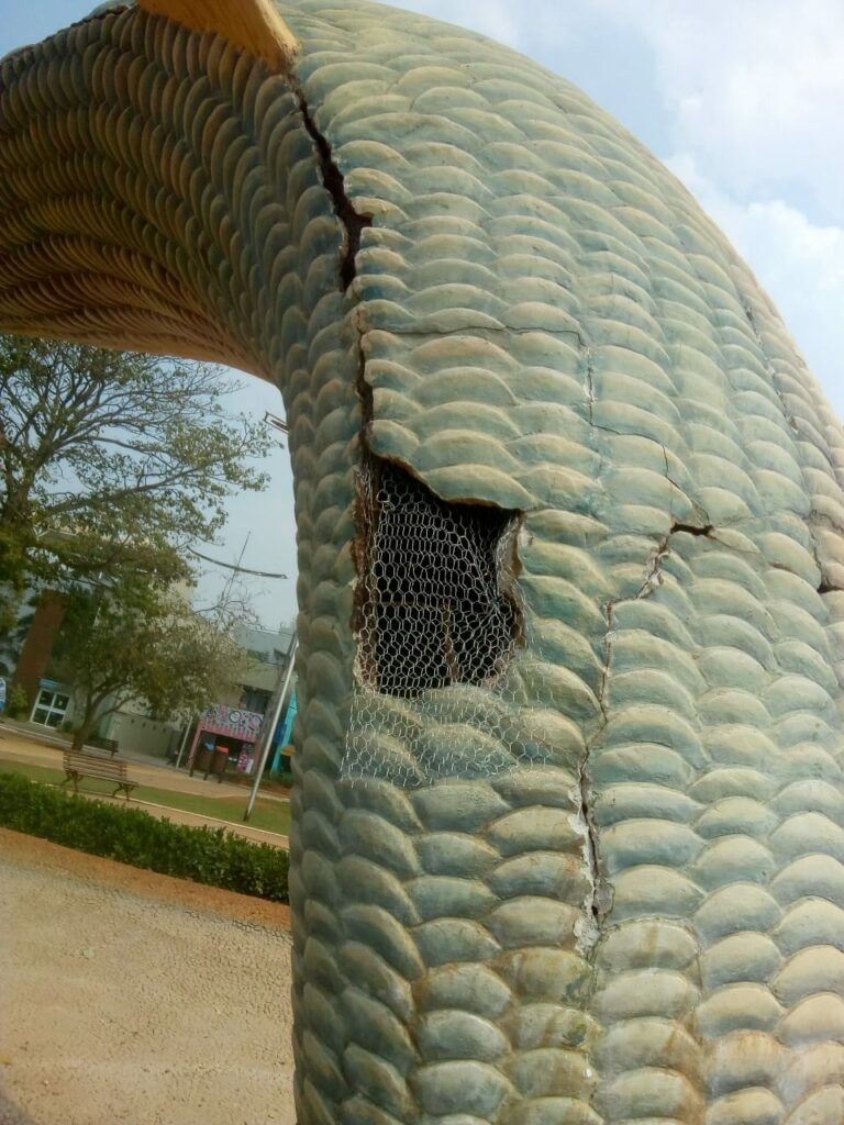 Revitalização do Monumento das Piraputangas é iniciado Revitalização do Monumento das Piraputangas é iniciado