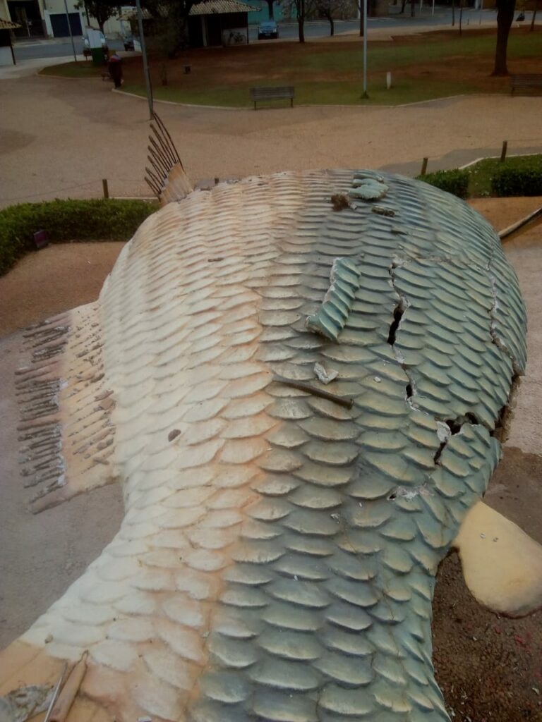 Revitalização do Monumento das Piraputangas é iniciado Revitalização do Monumento das Piraputangas é iniciado