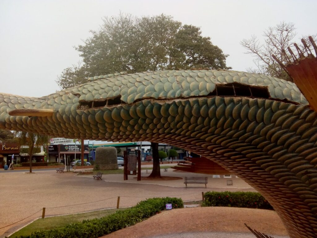 Revitalização do Monumento das Piraputangas é iniciado Revitalização do Monumento das Piraputangas é iniciado