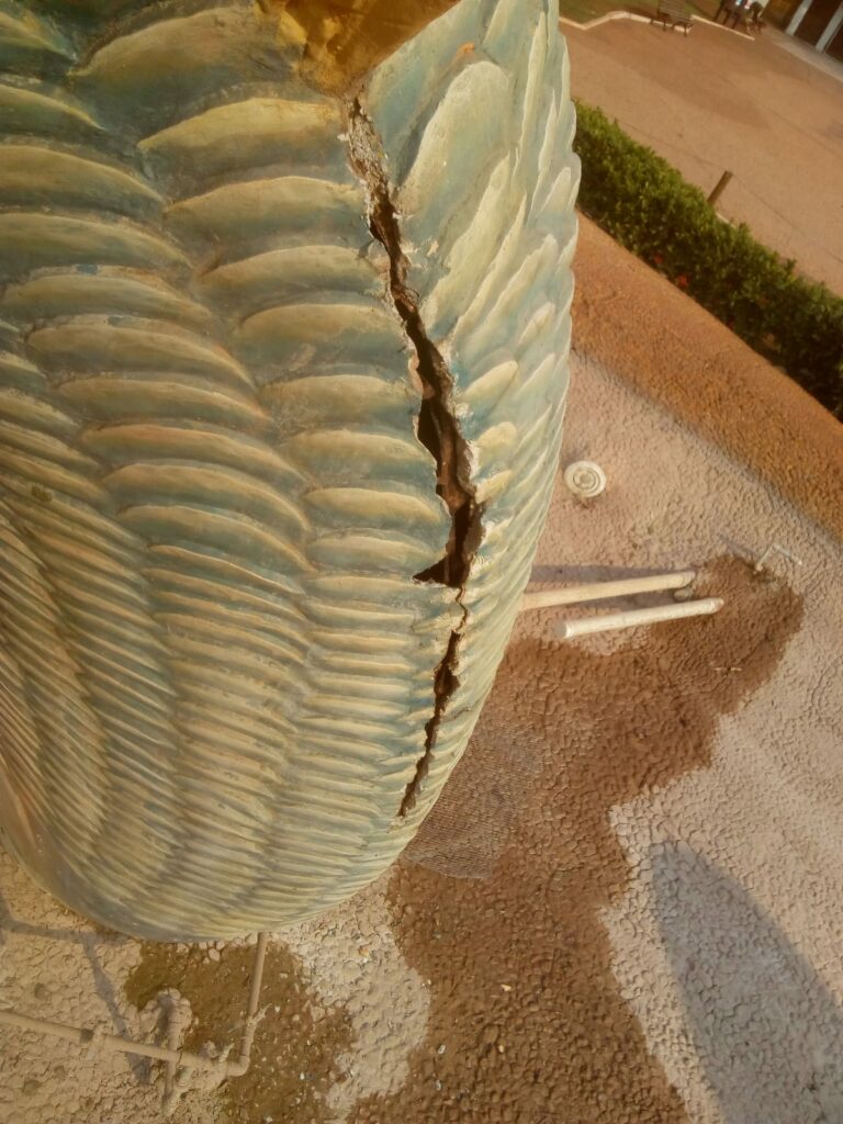 Revitalização do Monumento das Piraputangas é iniciado Revitalização do Monumento das Piraputangas é iniciado