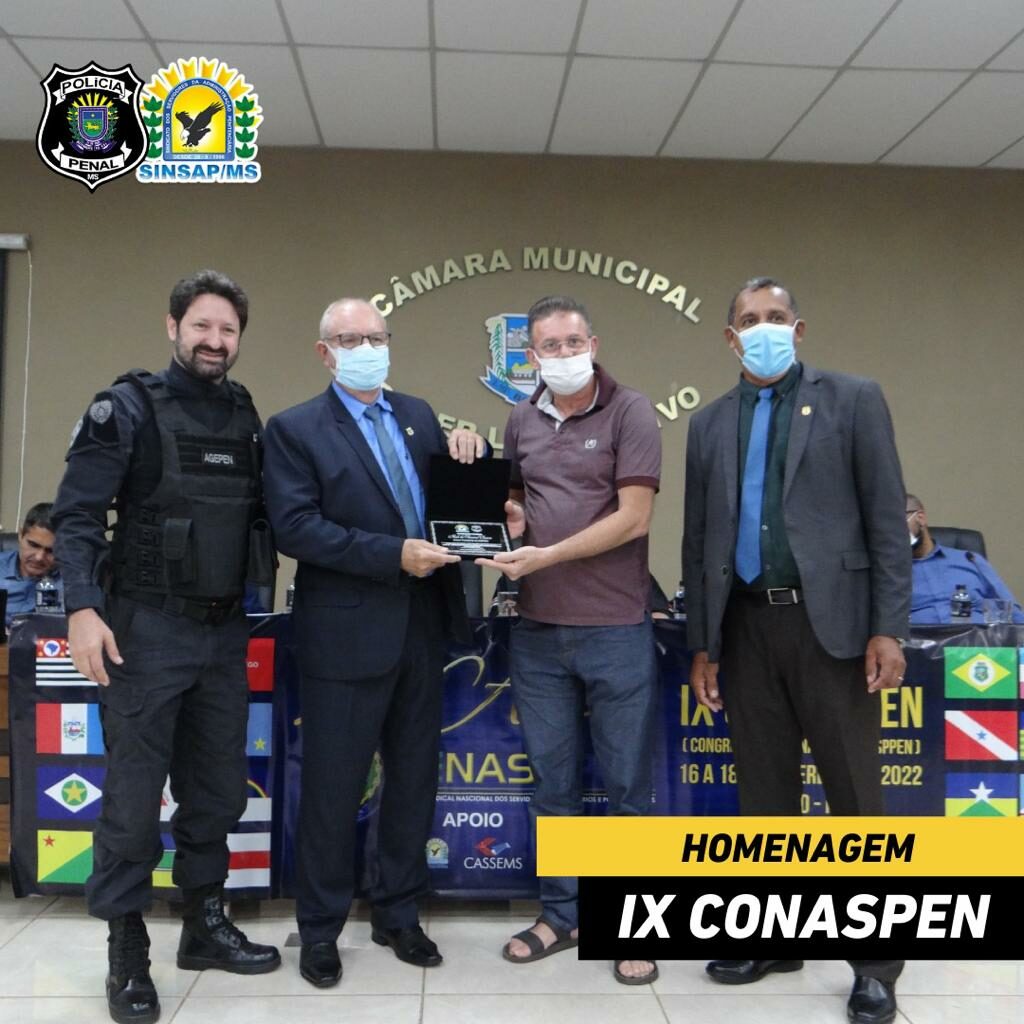 Congresso Nacional de Policiais Penais reúne representantes de 15 estados e homenageia personalidades em Bonito