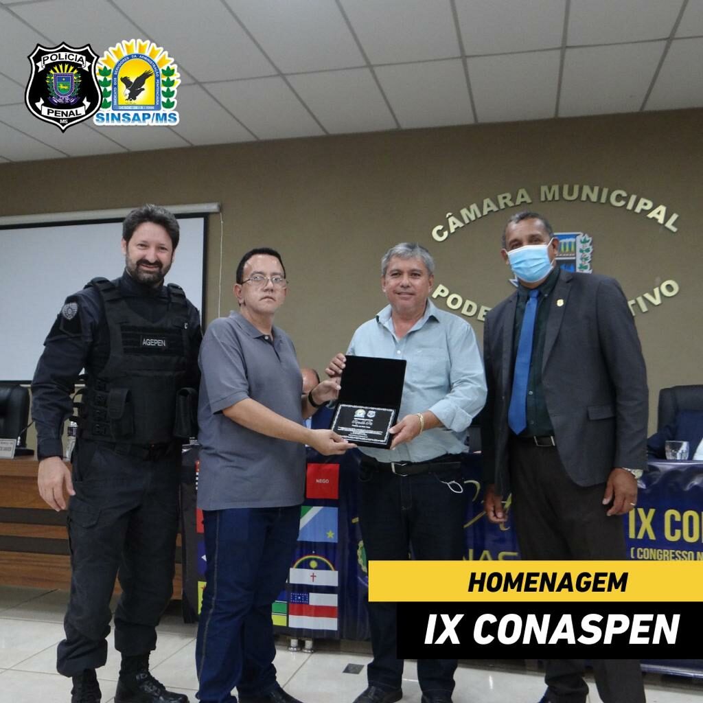 Congresso Nacional de Policiais Penais reúne representantes de 15 estados e homenageia personalidades em Bonito