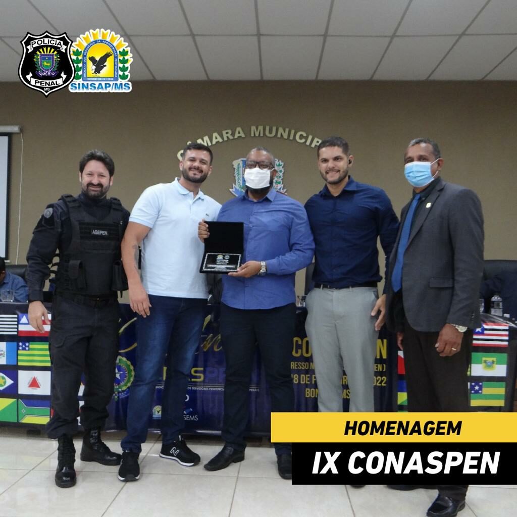 Congresso Nacional de Policiais Penais reúne representantes de 15 estados e homenageia personalidades em Bonito