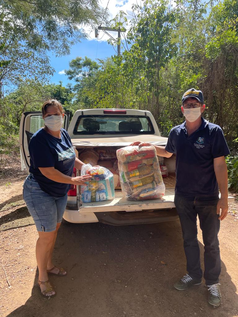Assistência Social entrega cestas básicas no distrito Águas do Miranda