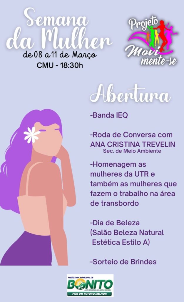 Projeto Movimente-se promove Semana da Mulher do CMU