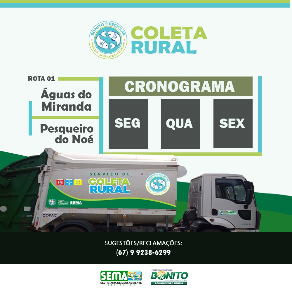 Sema informa início da coleta de resíduos na área rural