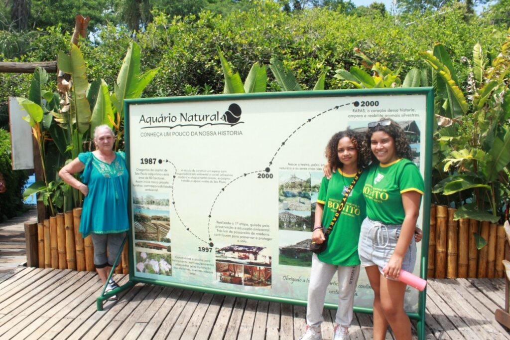 Alunos do Distrito Águas do Miranda participam de visita técnica a projetos ambientais de Bonito