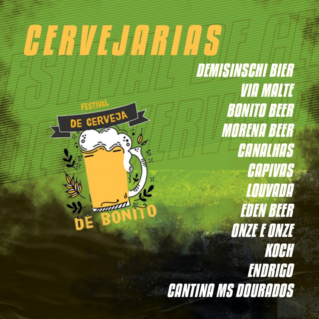 Confira a programação completa do Festival de Cerveja de Bonito