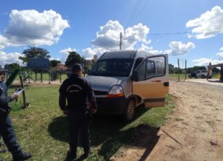 Demtrat e Guarda Municipal realizam vistoria no transporte escolar de Bonito Departamento Municipal de Transporte e Trânsito
