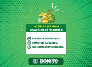 Prefeitura de Bonito antecipa pagamento dos salários dos servidores em comemoração ao Dia do Trabalhador Secretaria de Administração e Finanças