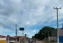 Prefeitura de Bonito realiza reconstituição do asfalto em ponto crítico nas ruas Cel. Pílad Rebuá e Ari da Silva Machado