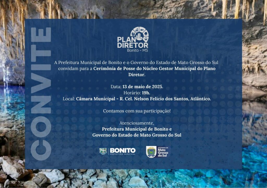 Convite - Cerimônia de Posse do Núcleo Gestor Municipal do Plano Diretor Convite - Cerimônia de Posse do Núcleo Gestor Municipal do Plano Diretor