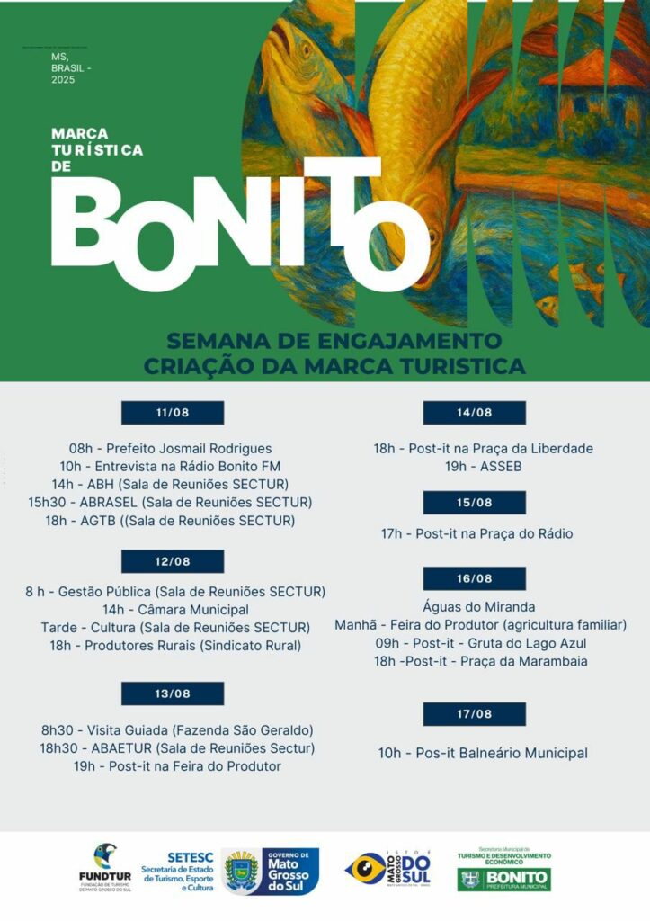 Bonito inicia projeto para construção de sua Marca Turística com a participação da população