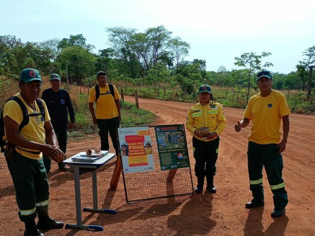 Secretaria de Meio Ambiente de Bonito apoia ação do Prevfogo/IBAMA de recuperação ambiental em Miranda