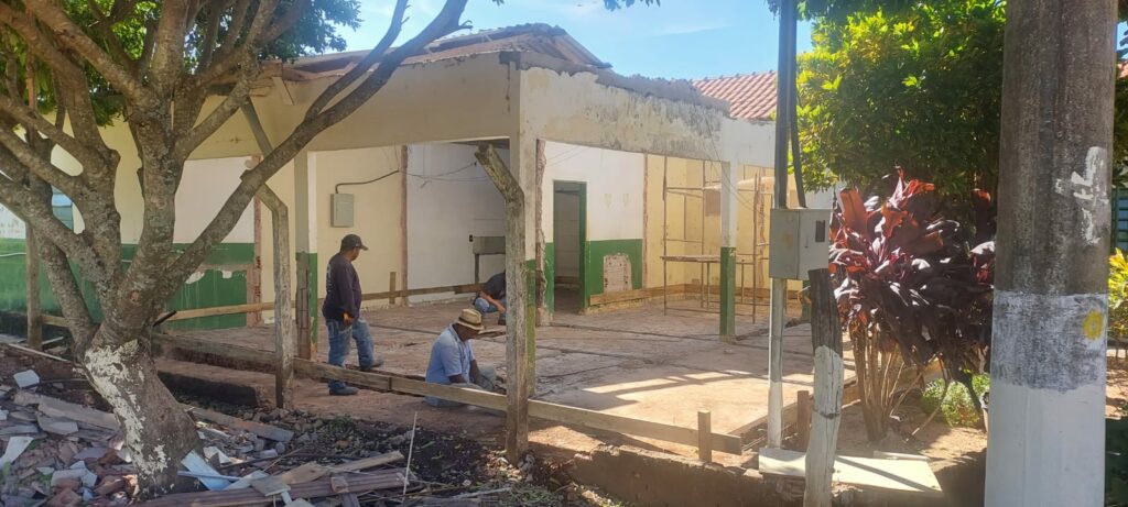 Prefeito Josmail Rodrigues acompanha obras de reforma e ampliação da Escola Municipal Rural Ozório Jacques