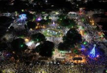 Réveillon Bonito 2026 terá dois dias de shows e queima de fogos silenciosos na Praça da Liberdade