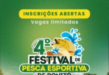 Inscrições abertas para o 4º Torneio de Pesca Esportiva no Águas do Miranda