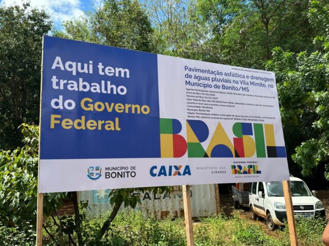 Prefeitura de Bonito lança obra de pavimentação e drenagem na Vila Mimito