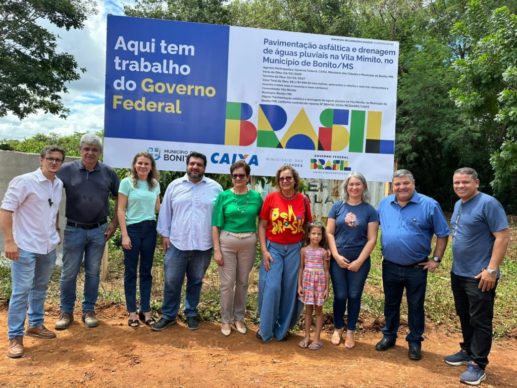 Prefeitura de Bonito lança obra de pavimentação e drenagem na Vila Mimito