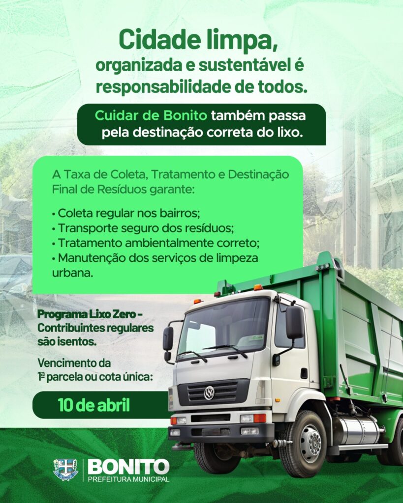 Taxa de Resíduos Sólidos passa a ser cobrada diretamente pelo município em 2026 Taxa de Resíduos Sólidos passa a ser cobrada diretamente pelo município em 2026