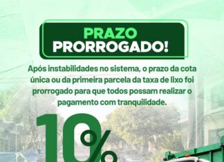 Prefeitura prorroga prazo da primeira parcela da taxa de resíduos e mantém desconto na cota única Category Template 1