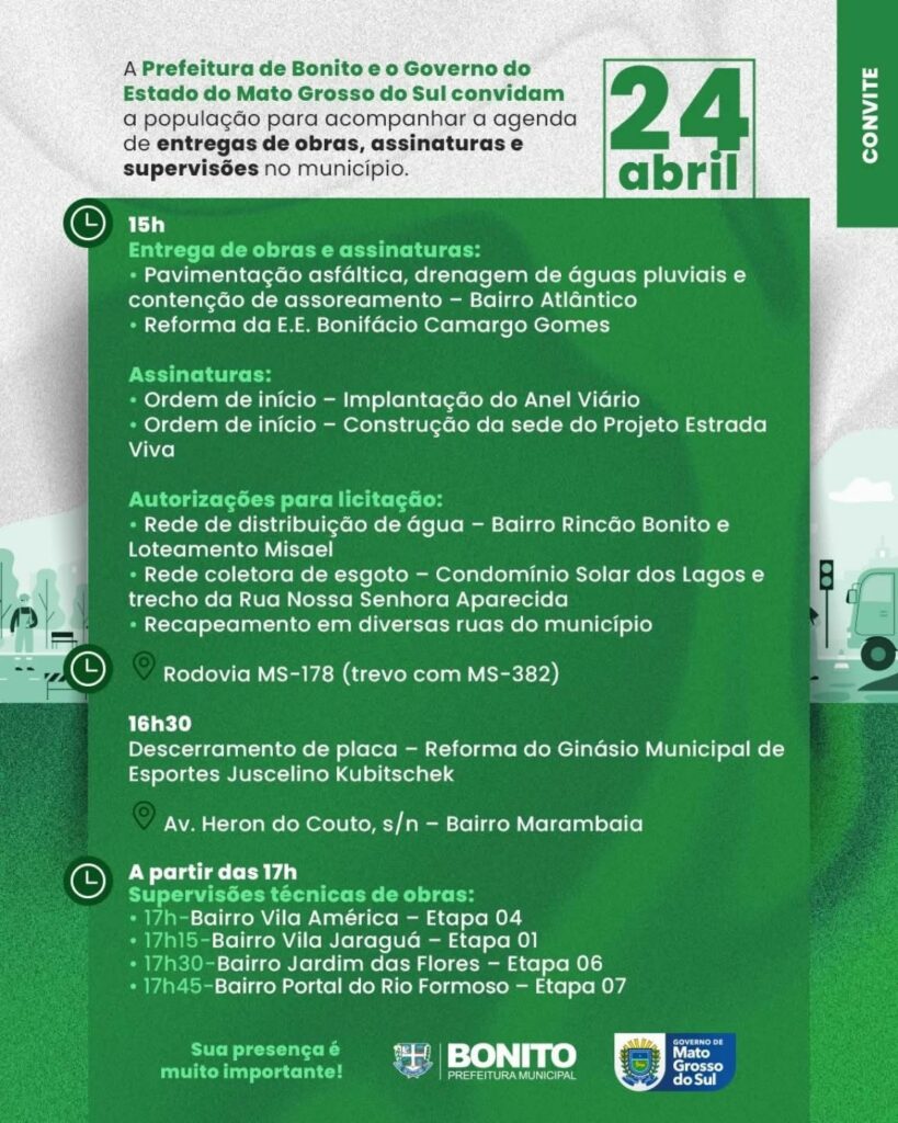 Governo e Prefeitura realizam lançamento do Anel Viário e entrega da reforma do Ginásio de Esportes nesta sexta (24)