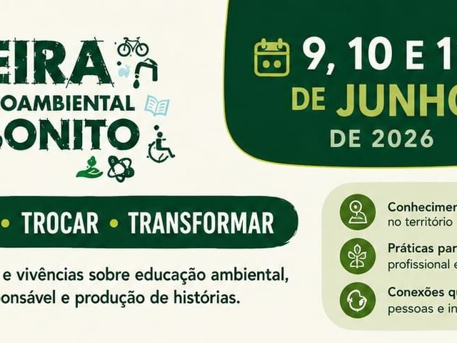 Feira Socioambiental de Bonito abre inscrições para capacitações gratuitas