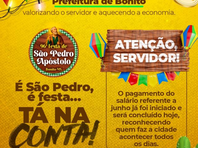 Prefeitura paga salário de servidores municipais nesta quinta-feira (25)