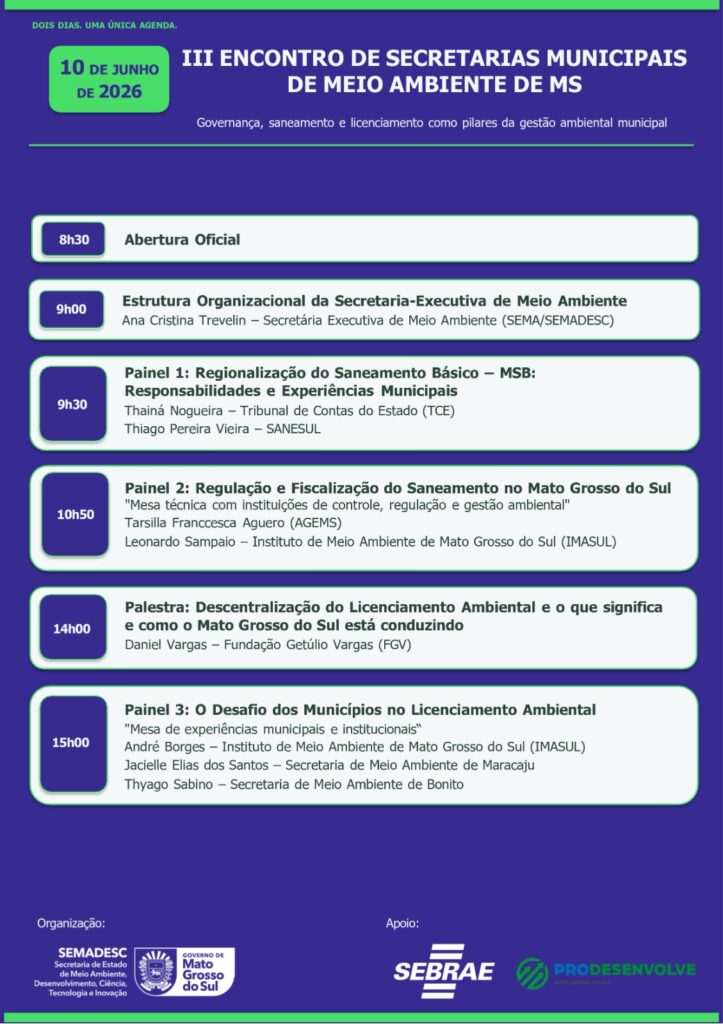 14ª Feira Socioambiental de Bonito começa nesta terça-feira com programação voltada à educação ambiental 14ª Feira Socioambiental de Bonito começa nesta terça-feira com programação voltada à educação ambiental
