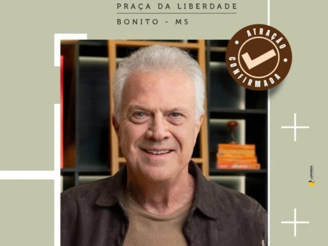 Pedro Bial é confirmado como atração da 10ª FLIB em Bonito
