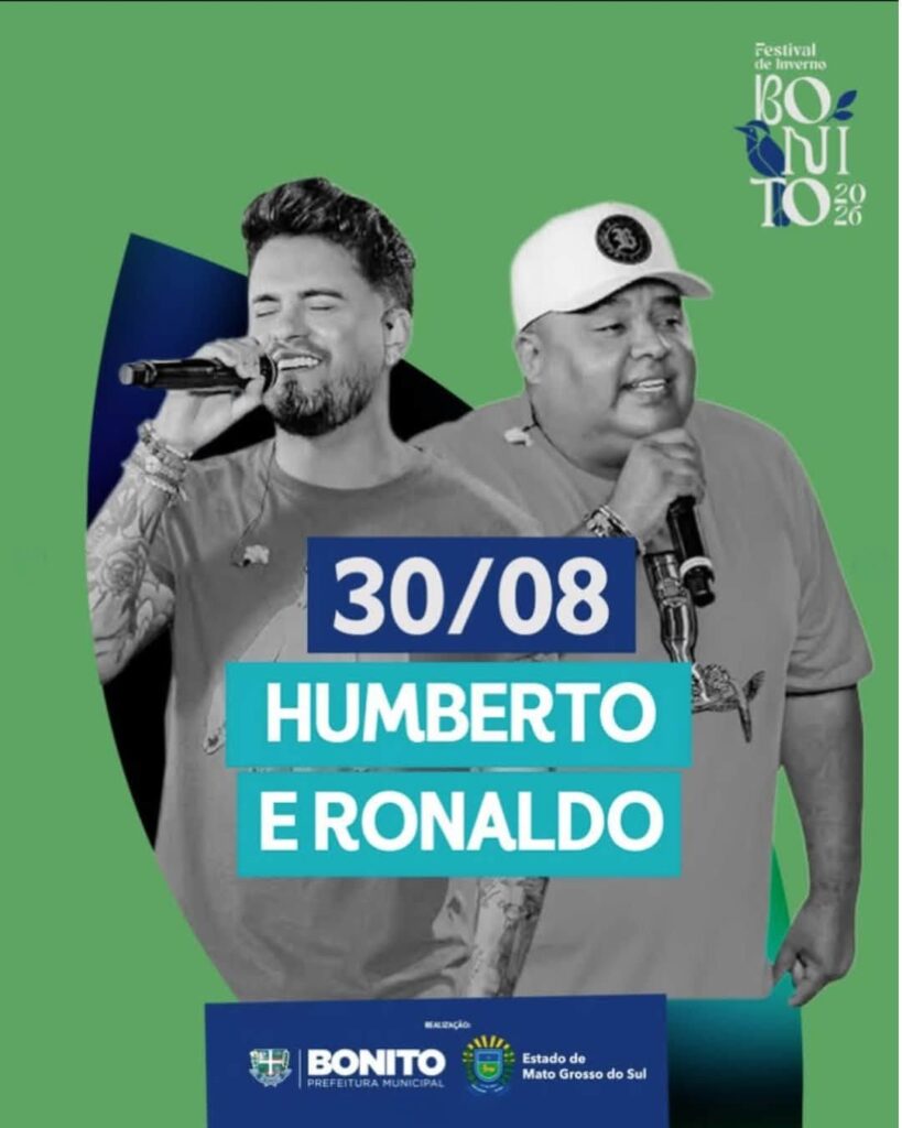 Festival de Inverno de Bonito começa hoje com abertura oficial e grandes atrações Festival de Inverno de Bonito começa hoje com abertura oficial e grandes atrações