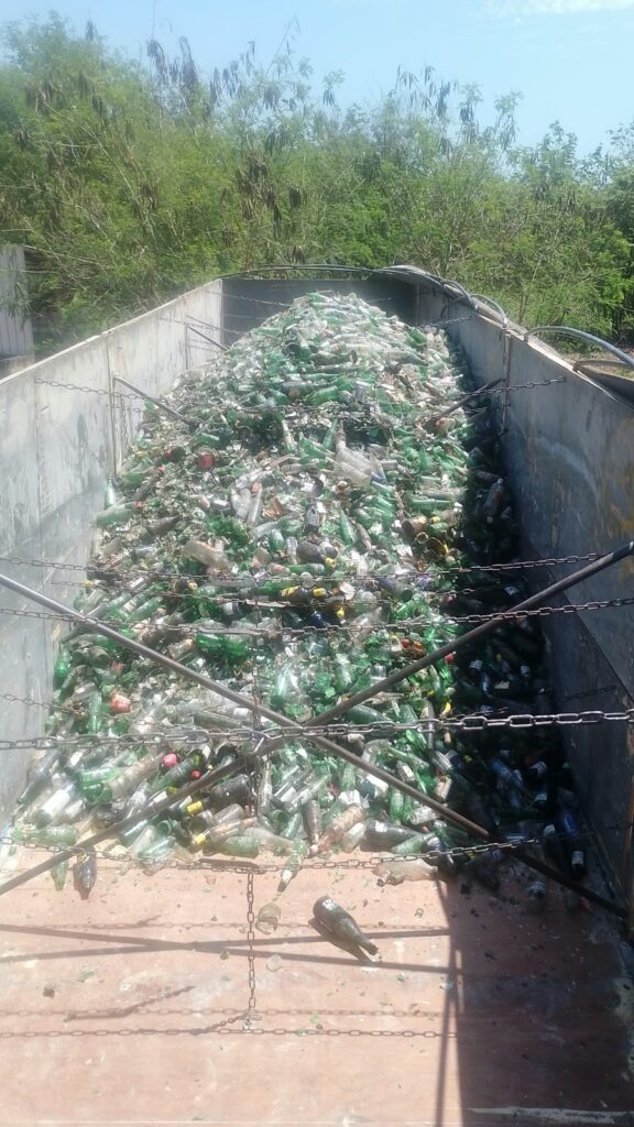 Bonito destina 31 toneladas de vidro para reciclagem por meio do projeto Formigão