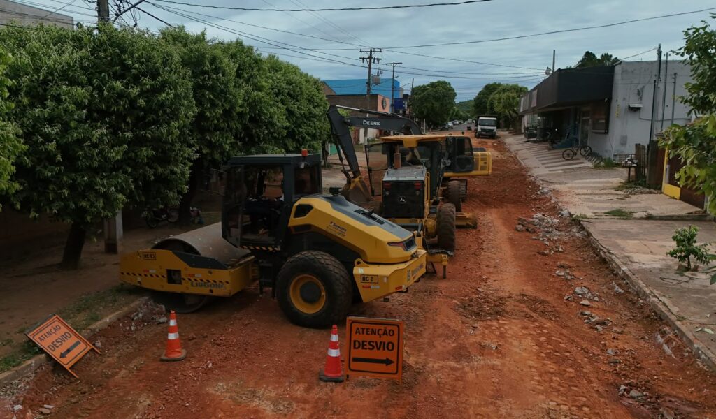 Bonito em Obras: Rua 24 de Fevereiro começa a receber recapeamento asfáltico