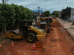 Bonito em Obras: Rua 24 de Fevereiro começa a receber recapeamento asfáltico