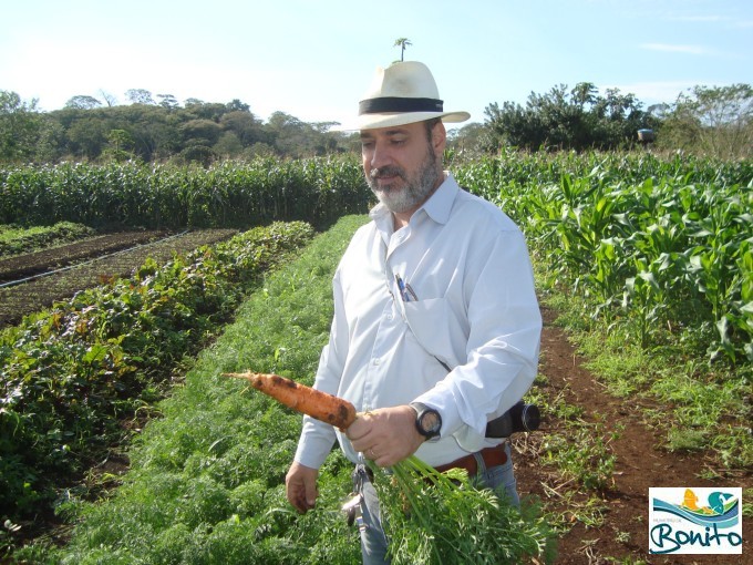 Produtor de hortaliças recebe visita da SEPRODES Produtor de hortaliças recebe visita da SEPRODES