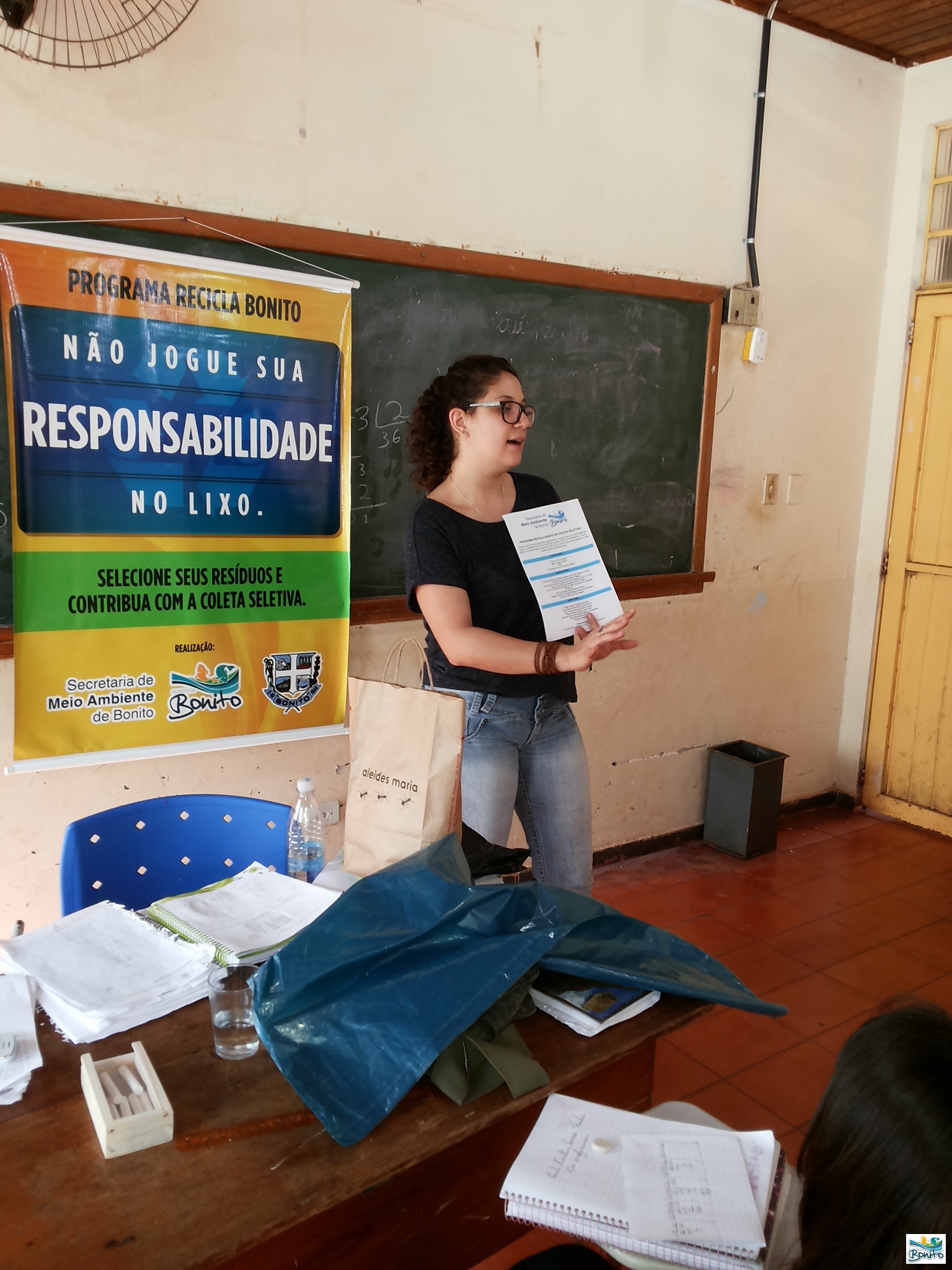 Escolas municipais recebem informações sobre programa Recicla Bonito Escolas municipais recebem informações sobre programa Recicla Bonito