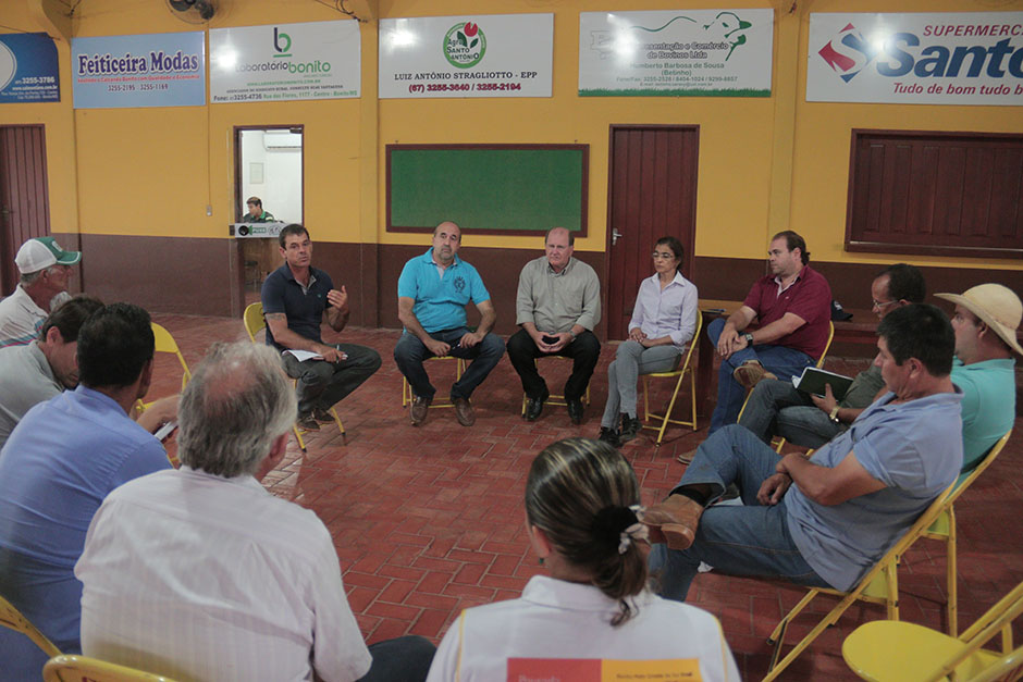 Produtores rurais de Bonito discutem novos investimentos com representantes da Agraer
