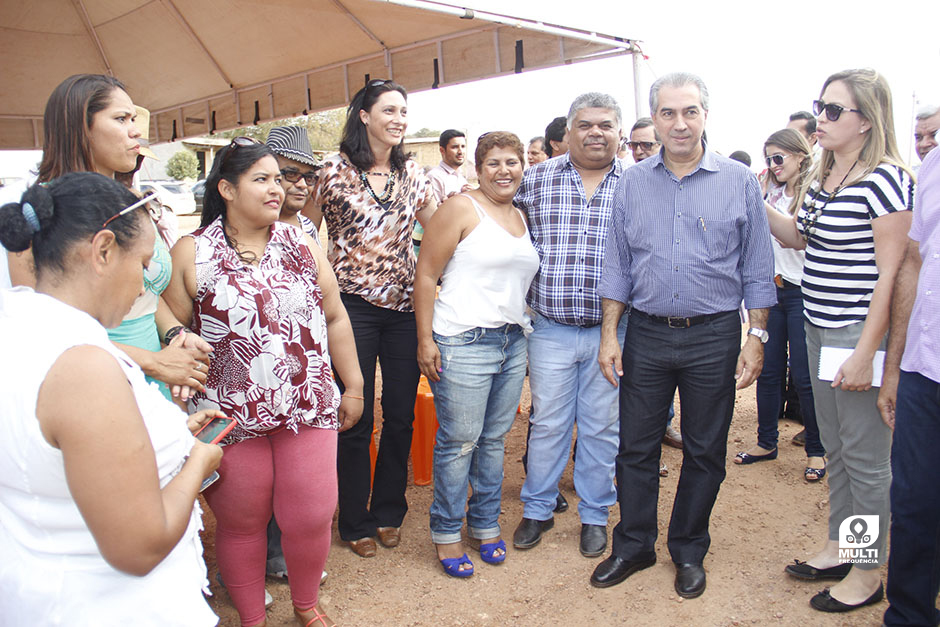 Prefeito Participa do Lançamento das Obras de Pavimentação Asfáltica do Distrito Águas do Miranda.