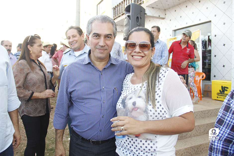 Prefeito Participa do Lançamento das Obras de Pavimentação Asfáltica do Distrito Águas do Miranda.