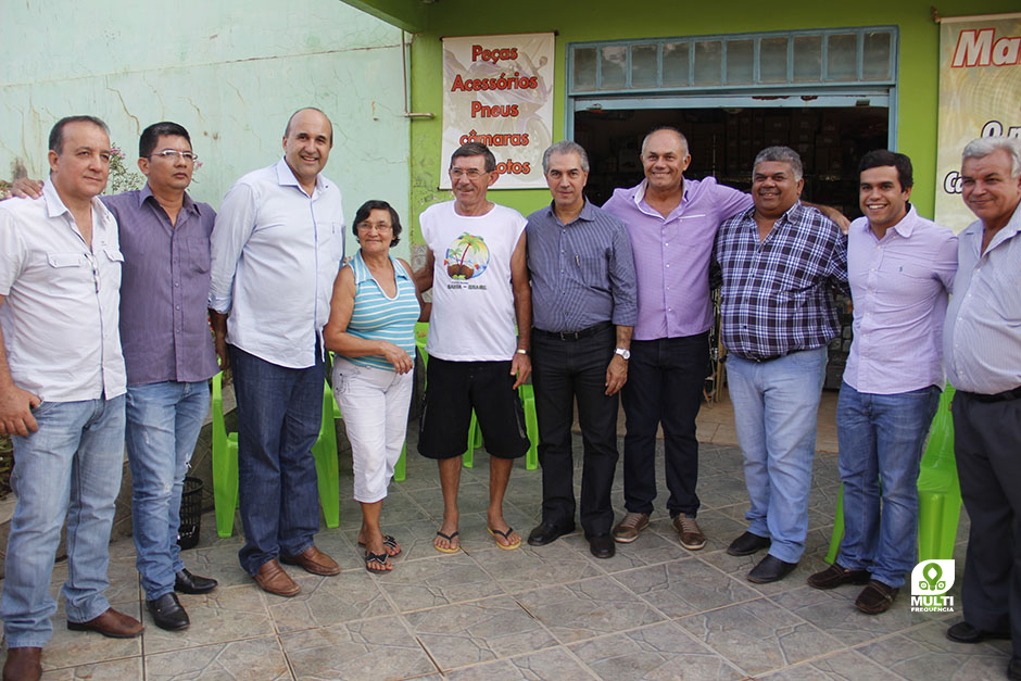 Prefeito Participa do Lançamento das Obras de Pavimentação Asfáltica do Distrito Águas do Miranda.